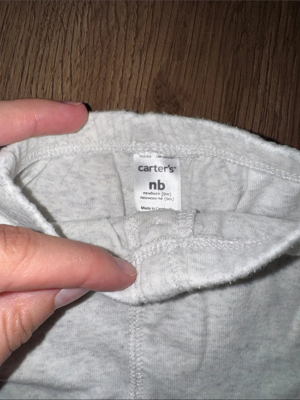 Carter’s Baby Girl Newborn Leggings Set - Pink & Light Heather Gray